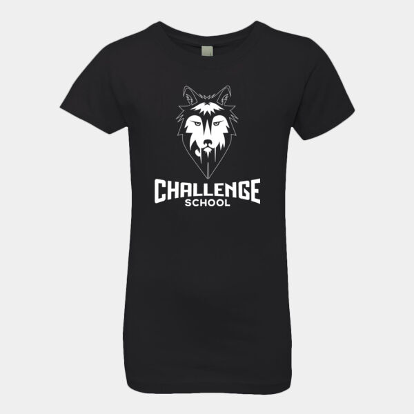 WHITE LOGO - Girls’ Cotton T-Shirt Thumbnail