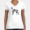 Women's Fine Jersey V-Neck Tee Thumbnail