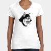 Women's Fine Jersey V-Neck Tee Thumbnail