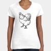 Women's Fine Jersey V-Neck Tee Thumbnail