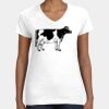 Women's Fine Jersey V-Neck Tee Thumbnail