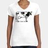 Women's Fine Jersey V-Neck Tee Thumbnail