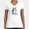 Women's Fine Jersey V-Neck Tee Thumbnail
