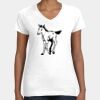 Women's Fine Jersey V-Neck Tee Thumbnail