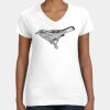 Women's Fine Jersey V-Neck Tee Thumbnail