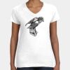 Women's Fine Jersey V-Neck Tee Thumbnail