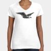 Women's Fine Jersey V-Neck Tee Thumbnail