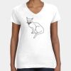 Women's Fine Jersey V-Neck Tee Thumbnail