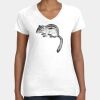 Women's Fine Jersey V-Neck Tee Thumbnail