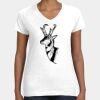 Women's Fine Jersey V-Neck Tee Thumbnail