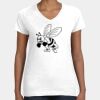 Women's Fine Jersey V-Neck Tee Thumbnail