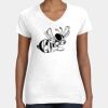 Women's Fine Jersey V-Neck Tee Thumbnail