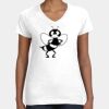 Women's Fine Jersey V-Neck Tee Thumbnail