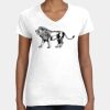 Women's Fine Jersey V-Neck Tee Thumbnail