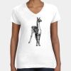 Women's Fine Jersey V-Neck Tee Thumbnail