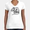 Women's Fine Jersey V-Neck Tee Thumbnail