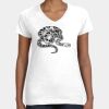Women's Fine Jersey V-Neck Tee Thumbnail