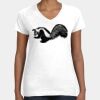 Women's Fine Jersey V-Neck Tee Thumbnail