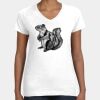 Women's Fine Jersey V-Neck Tee Thumbnail