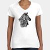Women's Fine Jersey V-Neck Tee Thumbnail