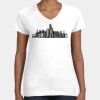 Women's Fine Jersey V-Neck Tee Thumbnail