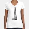 Women's Fine Jersey V-Neck Tee Thumbnail