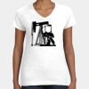 Women's Fine Jersey V-Neck Tee Thumbnail