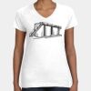 Women's Fine Jersey V-Neck Tee Thumbnail