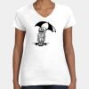 Women's Fine Jersey V-Neck Tee Thumbnail