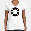 Women's Fine Jersey V-Neck Tee Thumbnail