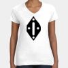 Women's Fine Jersey V-Neck Tee Thumbnail