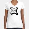 Women's Fine Jersey V-Neck Tee Thumbnail