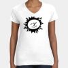 Women's Fine Jersey V-Neck Tee Thumbnail