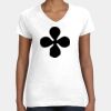 Women's Fine Jersey V-Neck Tee Thumbnail