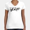 Women's Fine Jersey V-Neck Tee Thumbnail