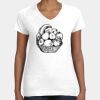 Women's Fine Jersey V-Neck Tee Thumbnail