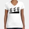 Women's Fine Jersey V-Neck Tee Thumbnail
