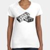 Women's Fine Jersey V-Neck Tee Thumbnail