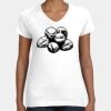 Women's Fine Jersey V-Neck Tee Thumbnail