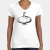 Women's Fine Jersey V-Neck Tee Thumbnail