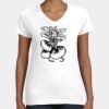 Women's Fine Jersey V-Neck Tee Thumbnail