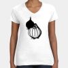 Women's Fine Jersey V-Neck Tee Thumbnail