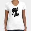 Women's Fine Jersey V-Neck Tee Thumbnail