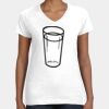 Women's Fine Jersey V-Neck Tee Thumbnail