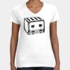 Women's Fine Jersey V-Neck Tee Thumbnail