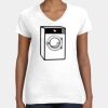 Women's Fine Jersey V-Neck Tee Thumbnail