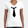 Women's Fine Jersey V-Neck Tee Thumbnail