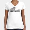 Women's Fine Jersey V-Neck Tee Thumbnail
