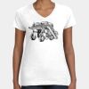 Women's Fine Jersey V-Neck Tee Thumbnail