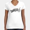 Women's Fine Jersey V-Neck Tee Thumbnail